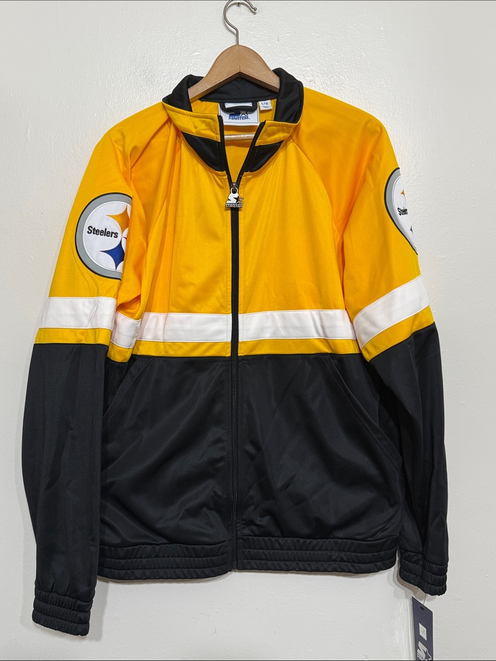 Pittsburgh Steelers Starter Full Zip Track Jacket Men's Size Large NWT